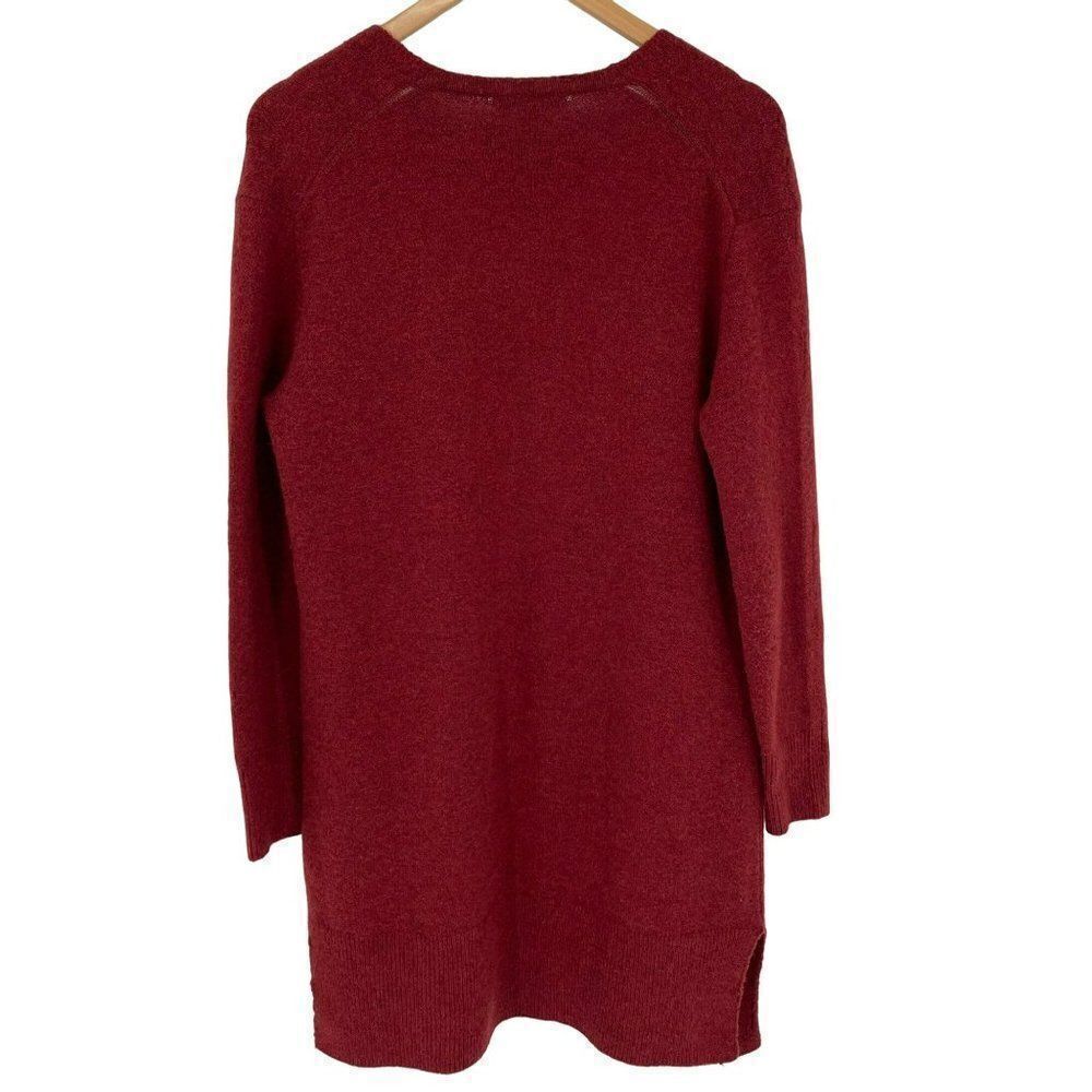 ‎Madewell Kent Cardigan Sweater Heather Scarlet Slouchy Soft Pockets Women XS - Picture 8 of 12